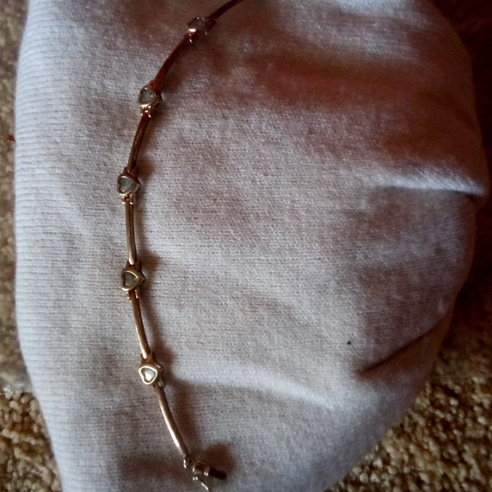 Aquamarine and silver bracelet